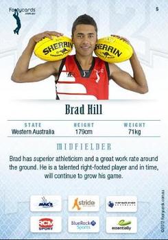 2012 Footy AFL Draft Prospects #5 Brad Hill Back